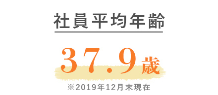 社員平均年齢37.9歳